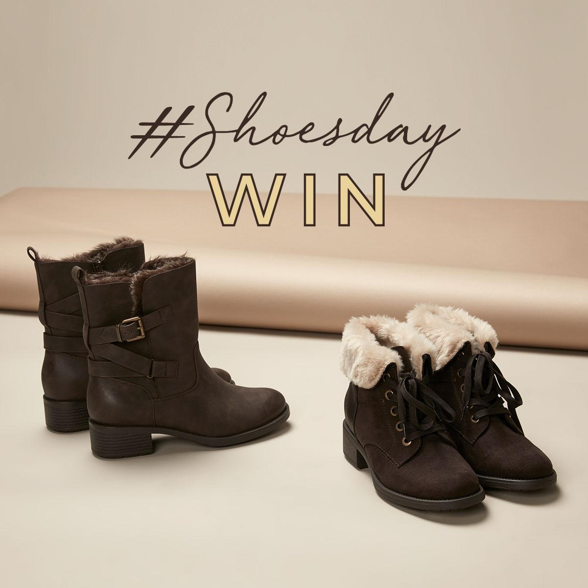 It's #Shoesday! For the chance to #WIN yourself a pair of our faux fur detailed boots*, simply follow us on Twitter, reply with your favourite style &amp; retweet this post. Quick, ends midnight!🖤*T&amp;Cs apply. Can't wait? Shop Boots now > bit.ly/34FFVVF