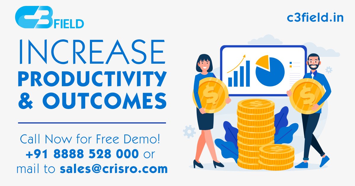 C3 FIELD helps you Increase your Productivity and Outcomes.
c3field.in
#salesforce #salesteam #c3field #creative #cuttingedge #costeffective #fieldforce #fieldforceautomation #mobilesalesforceautomation #fieldforcemanagement #employeetracking #distributormanagement