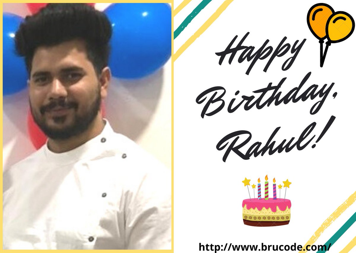 BrucodeOfficial's tweet photo. Wishing you a day full of laughter and happiness and a year that brings you much success.
Happy Birthday Rahul!
#Birthday_bash #Employee_birthday #wishes_and_success #Brucode_technologies #our_work #web_development #web_designing #digital_marketing #mobile_app_development https://t.co/SX45CLnen5