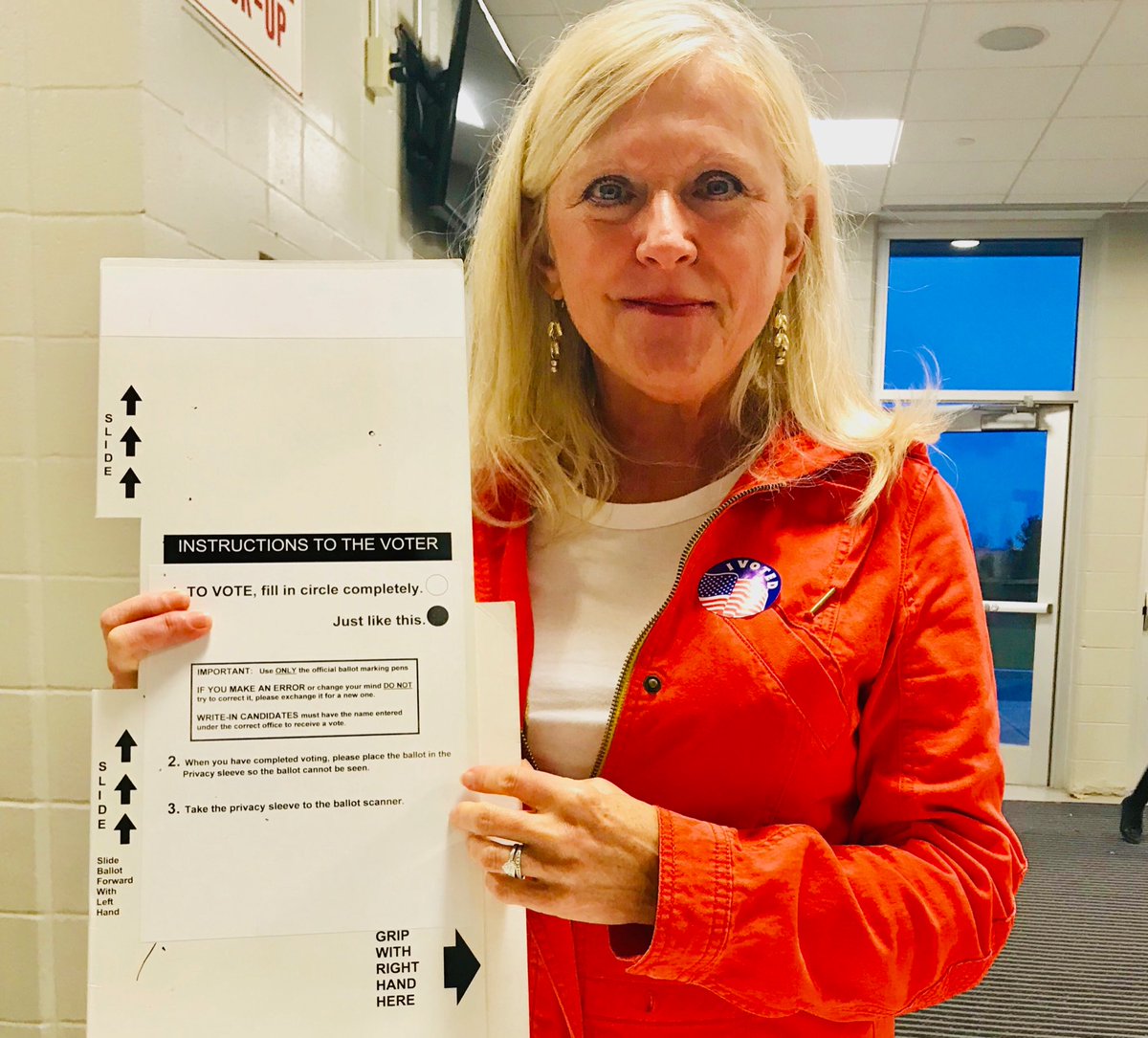 ColeenParatore's tweet photo. I just voted here in Troy, NY, and hope you will too. It’s our patriotic duty and privilege as Americans. Happy Election Day! 🌻 https://t.co/XWcRtCyQSg
