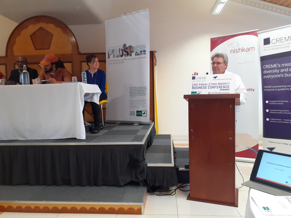 smallsocialbiz's tweet photo. Professor Mark Hart also arguing the case for business intervention - making the connection between the stability of business support and productivity of small businesses #CREME23 23 https://t.co/9GxIa3rdEZ