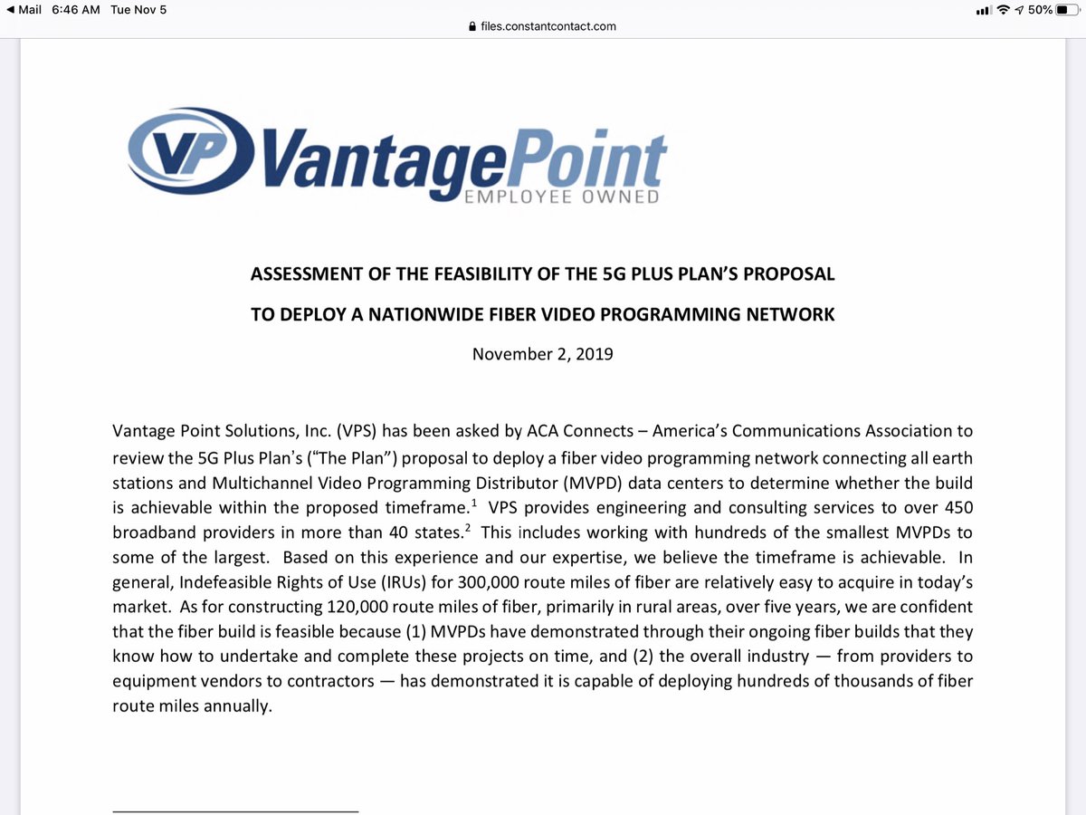 MatthewMPolka's tweet photo. Respected engineers @Vantage_Pnt Affims @5GPlusPlan, timetable and fiber connectivity. https://t.co/07ZPcRYyk0 https://t.co/xCQUIX0Bm7