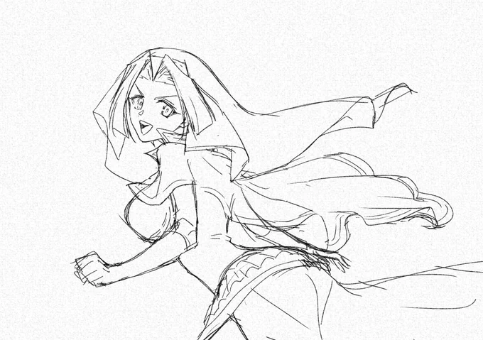 マルコシアス下書き+線画 