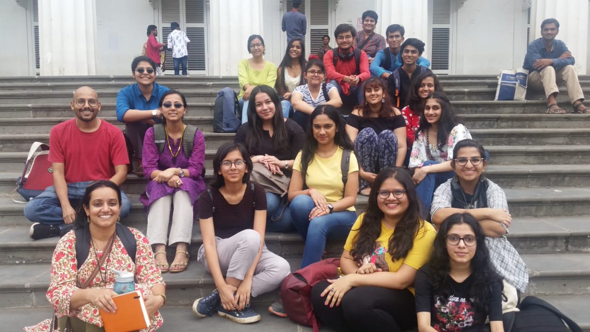 NMIMS_JDSOLA's tweet photo. Students visited the Asiatic Society Book Conversation Lab,
@CSMVSmumbai Museum, and received a guided tour around Asiatic by Prof. Khaliq Parkar
#NMIMS #JDSoLA #LiberalArts #NMIMSJDSoLA https://t.co/0OAl3fCDvS