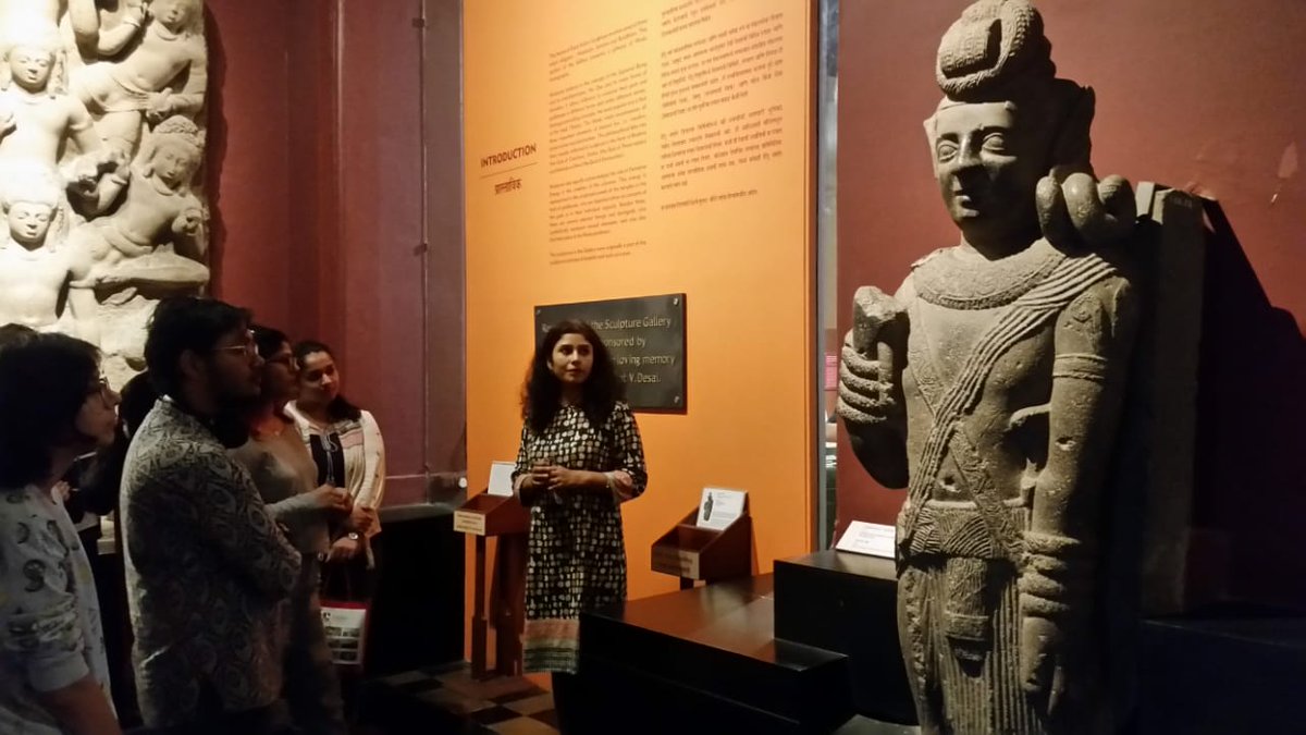 NMIMS_JDSOLA's tweet photo. Students visited the Asiatic Society Book Conversation Lab,
@CSMVSmumbai Museum, and received a guided tour around Asiatic by Prof. Khaliq Parkar
#NMIMS #JDSoLA #LiberalArts #NMIMSJDSoLA https://t.co/0OAl3fCDvS