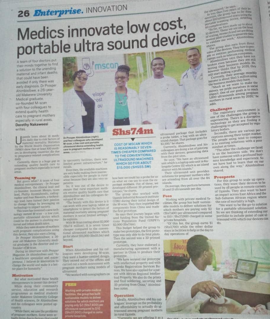 Glad to feature in the @newvisionwire 

Thankful to our partners 
@UNFPAUganda @OutboxHub @UpAccelerate @ygapSA @JNJAfrica