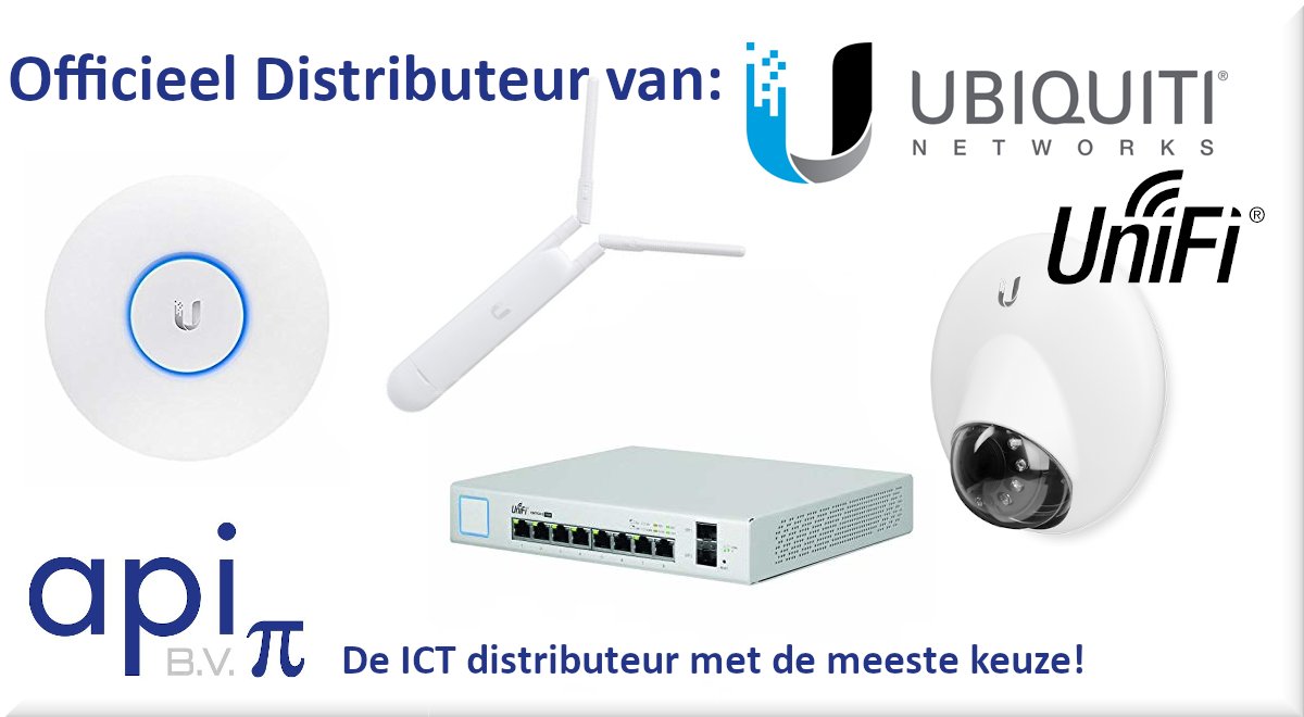 Wij zijn officieel Distributeur van #Ubiquiti 
Klik op het plaatje voor het uitgebreide assortiment.

Wij hebben bijna alles!