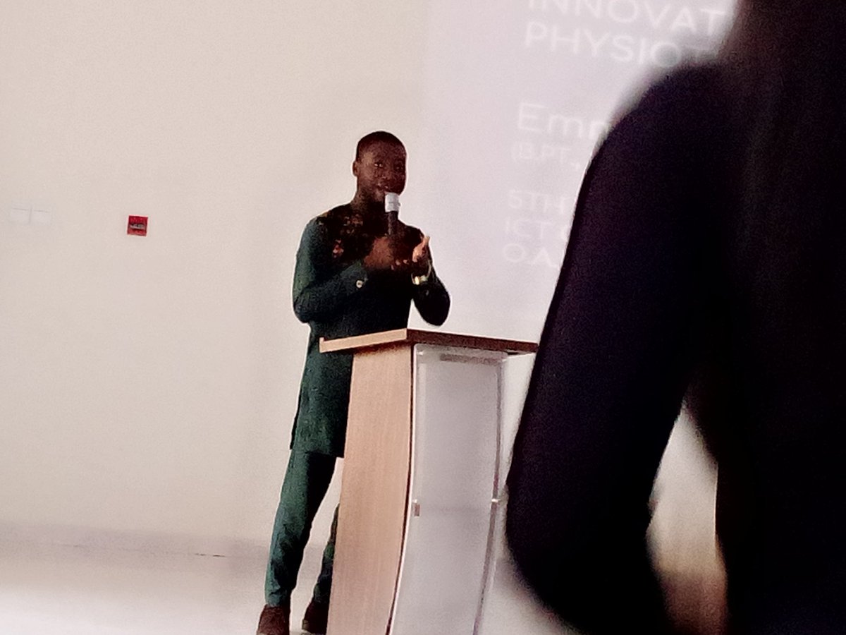 EMMANUEL OSINAIKE'S THE FOUNDER OF CALL A PHYSIO 
#IFUTSAHW19
#PUBLICLECTURE
@IfeTherapy