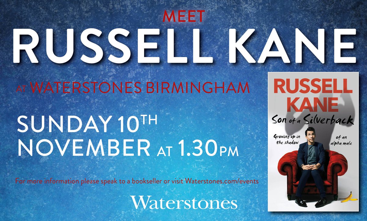 FYI - <a href="/russell_kane/">Russell Kane</a> joins us for a book signing this Sunday from 13:30. Check out the full details online - waterstones.com/events/signing…