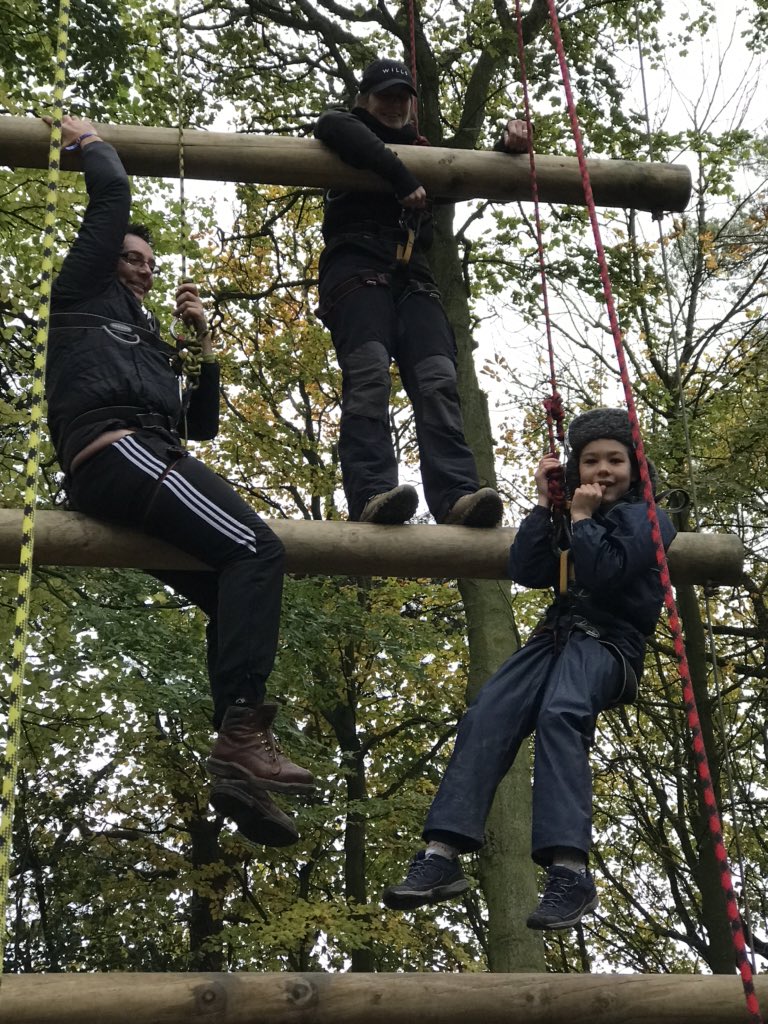 A full-on morning of climbing and zip wire #pglliddington