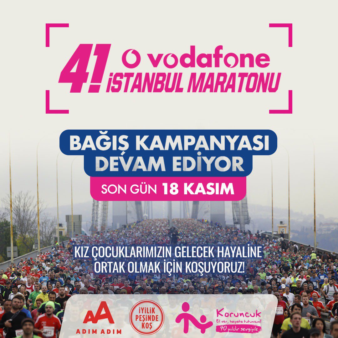 Koruncuk's tweet photo. 41.İstanbul Maratonu'nda kız çocuklarımızın gelecek hayaline ortak olmak için iyilik peşinde koşan tüm Koruncuk Kahramanlarımıza teşekkür ederiz 🙏🏻
Bağış kampanyamız 18 Kasım'a kadar devam ediyor, siz de aşağıdaki linke tıklayarak destek olabilirsiniz💖
https://t.co/OMGQLhltHL https://t.co/2oU3XMuAtZ