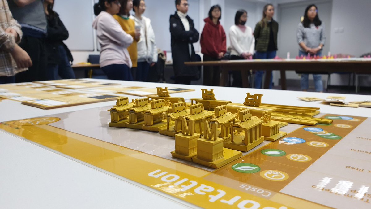 scarlesc's tweet photo. Smart tourism planning simulation in class today - negotiating policies and strategies in destinations with Jessika Weber #learningthroughdoing #simulation #smarttourism @Husna_Z_A https://t.co/ZZxw2c0FPM
