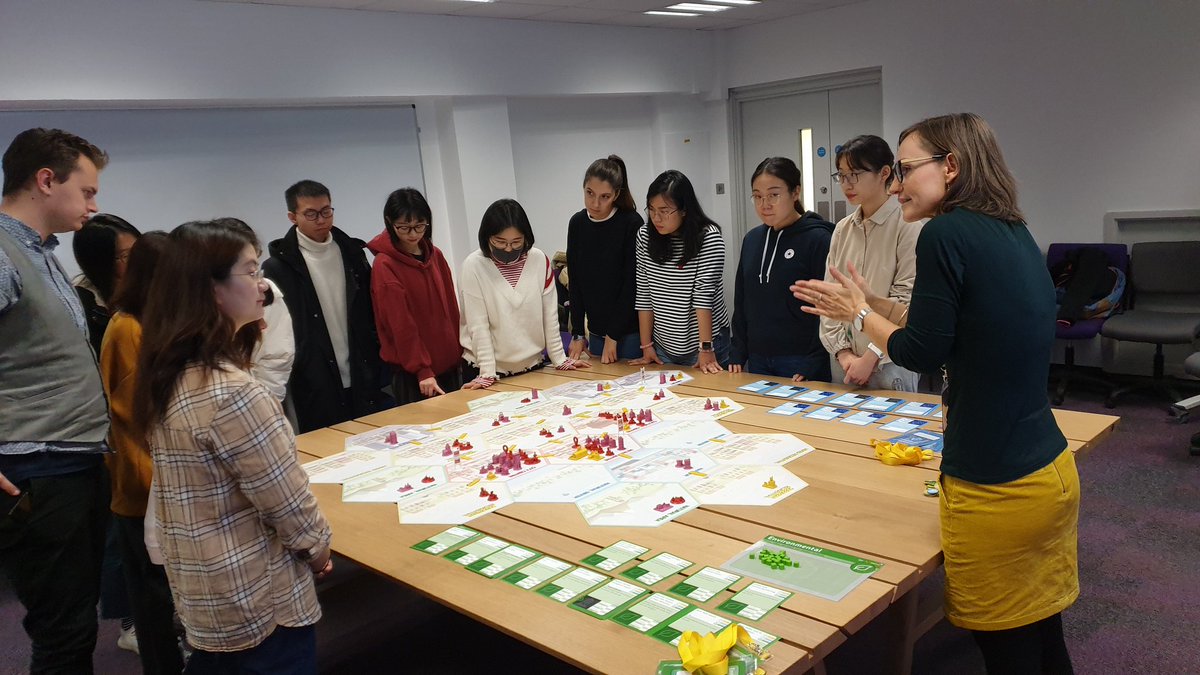 scarlesc's tweet photo. Smart tourism planning simulation in class today - negotiating policies and strategies in destinations with Jessika Weber #learningthroughdoing #simulation #smarttourism @Husna_Z_A https://t.co/ZZxw2c0FPM