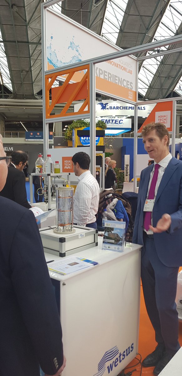 wetsus's tweet photo. Meet Pieter de Jong, Wetsus and WaterCampus liaison officer in Brussels, today at stand 11.406 at Aquatech!  @PieterdeJong_EU @Aquatech https://t.co/urJef6aYqb