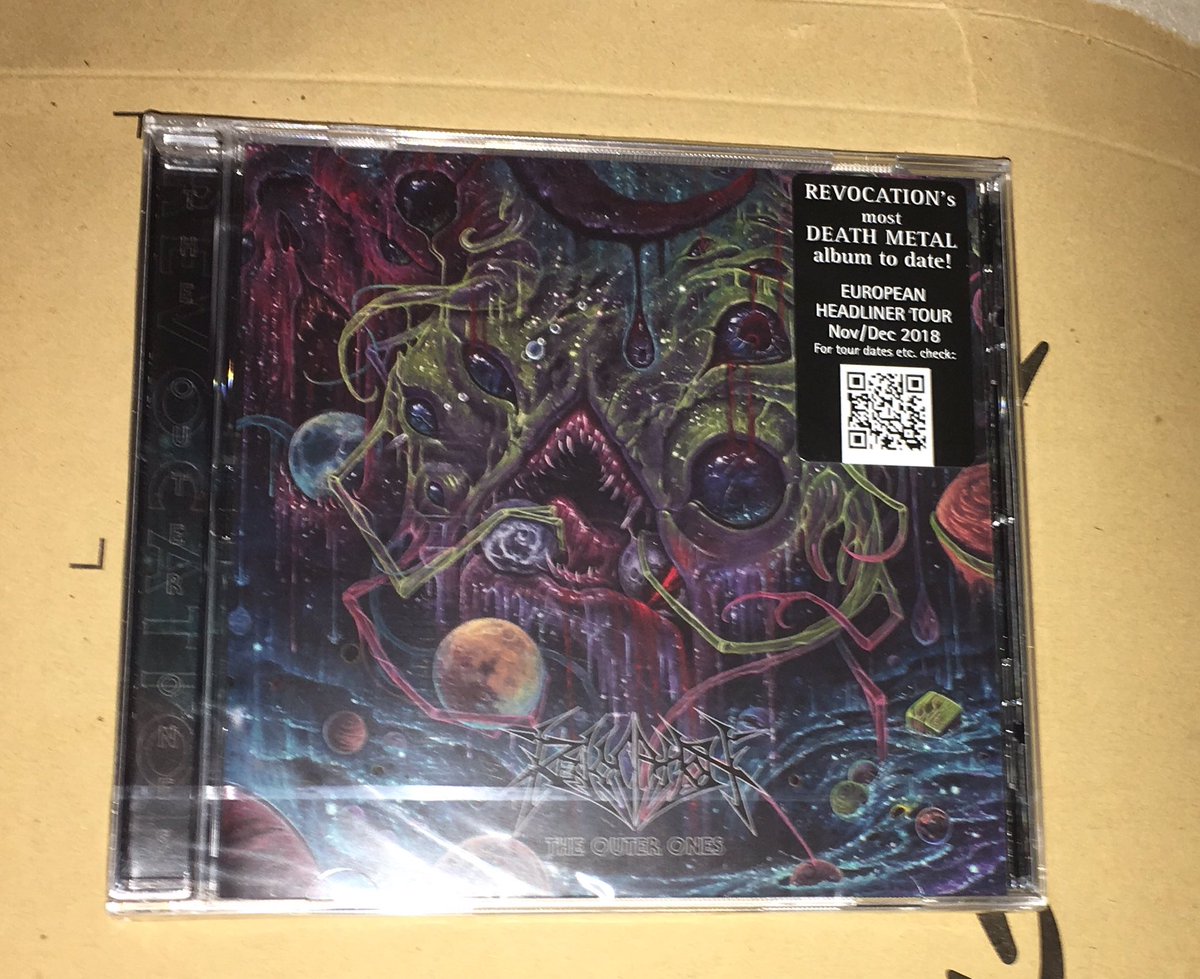 Yes I still buy Physical Media, as much as I use Streaming services, I still like a CD in my hands to hold too, this is Revocation - The Outer Ones, check out the Artwork it’s Sick!