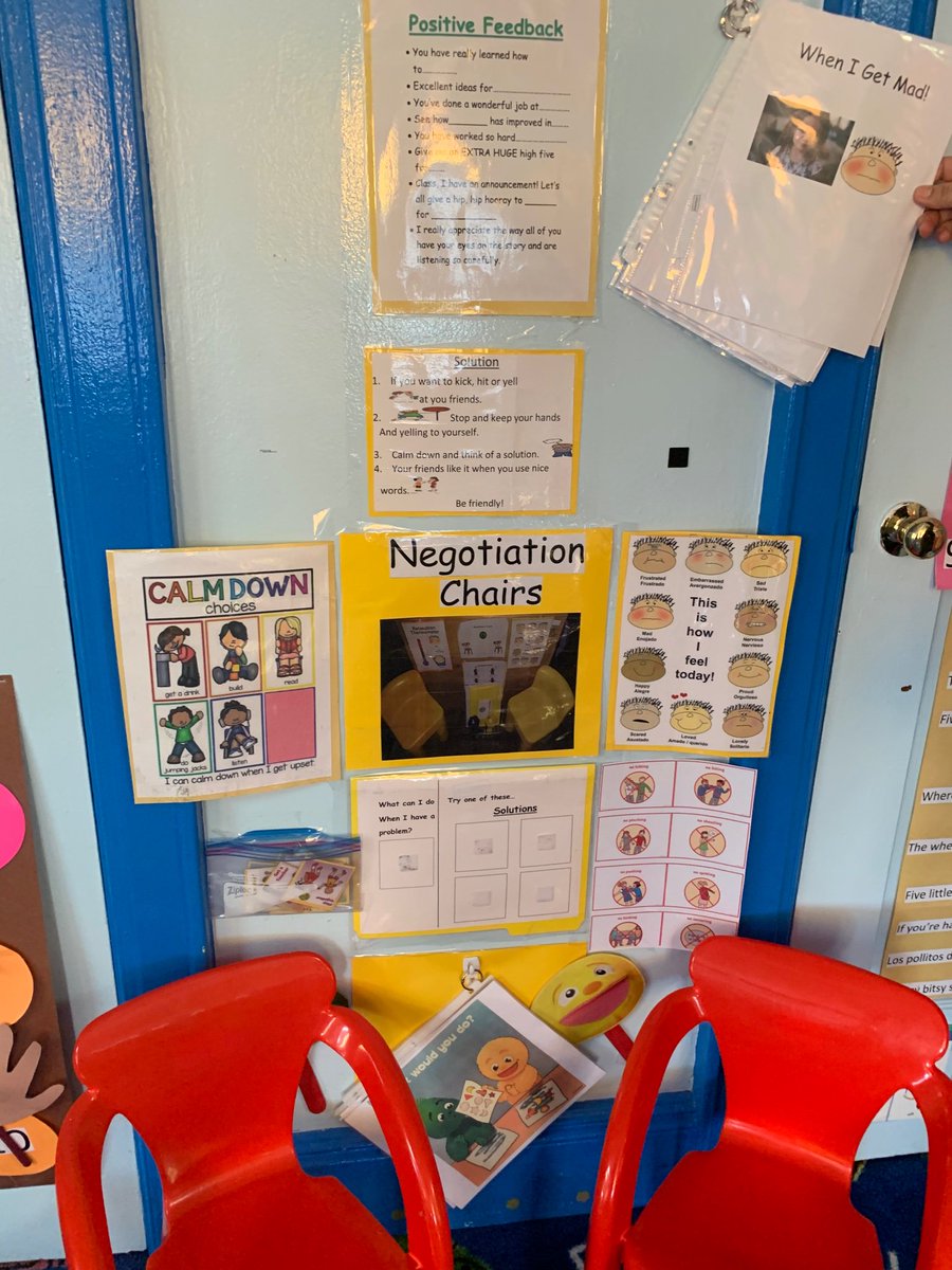 MsArielPrek's tweet photo. Ms. Jahaira’s negotiation area!  PreK 3 students are learning the skills for conflict resolution! #pyramidmodel
@MsArielPrek @wnyecc https://t.co/ZYf1dymxiY