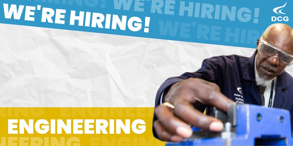 derbycollege's tweet photo. Engineering at Derby College is going places, and we're looking for sessional teachers across a range of areas to come along for the ride and help train the engineers of the future.

Fancy joining us?
Application Deadline: 15th November '19

Apply now ➡️ https://t.co/WWCVaqIE6H https://t.co/ICmbeN8M1v