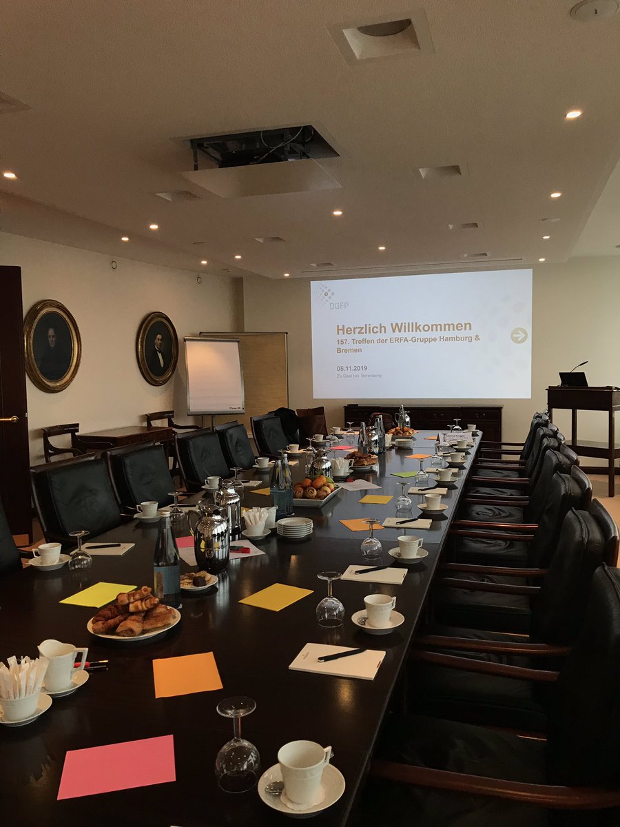 Gleich geht’s los!! ERFA Treffen in Hamburg bei #Berenberg
