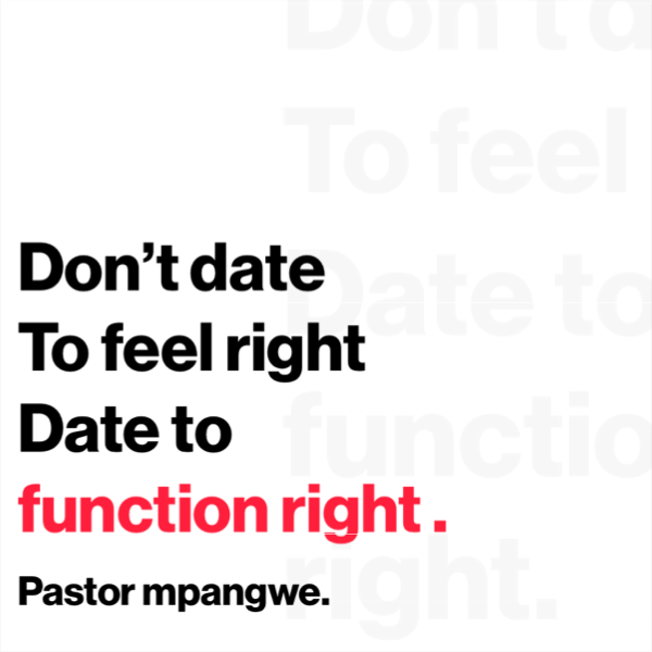 Mpangwe's tweet image. Many people date in search of a feeling instead of being in  search of a place to function right.

Listen // watch full sermon: 
YouTube: ow.ly/qmDV30pPLM5
SoundCloud: ow.ly/3bol30pPLNv

#areyoutheone #datingdecoded