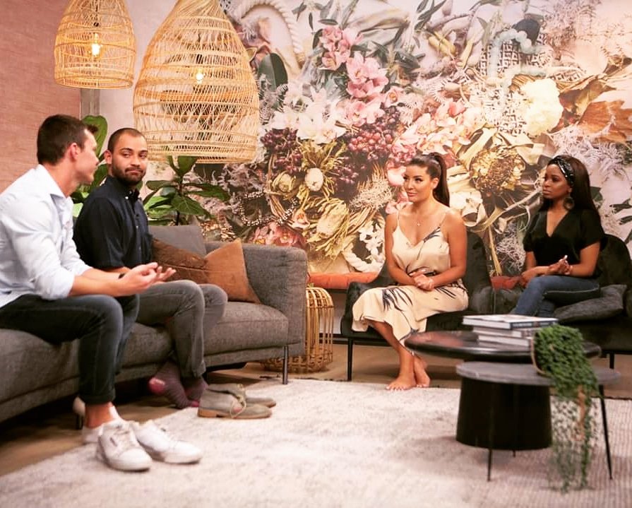 Shoes off on the couch on the #afternoonexpress yesterday <a href="/AfternoonChat/">Afternoon Express</a>