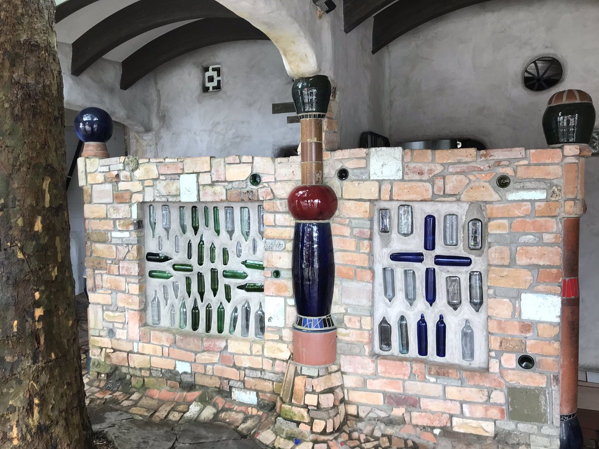 vansodyssey's tweet photo. On a roadtrip you often stop for pees ... and can discover such interesting public toilets! #newzealand #roadtrip #van #vantrip #northland #kawakawa https://t.co/X9uz2VJ5mc