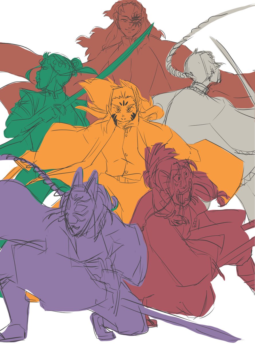 *Feels bad for barely posting my own content* *Pushes this forward, knowing I will barely be able to post again soon* 

"Take these progress shots pls cuz dear god I hope this counts" 

#kny #knyocs #wip #kimetsunoyaiba 