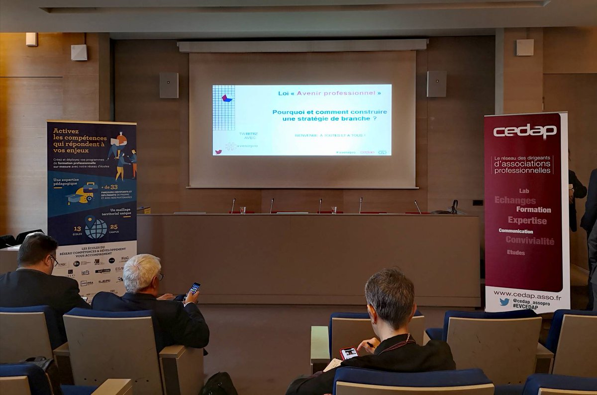 La matinée décryptage sur la réforme "loi avenir professionnel" organisée <a href="/cedap_assopro/">Cedap</a> et Compétences et Développement débute dans quelques minutes #avenirpro #formpro