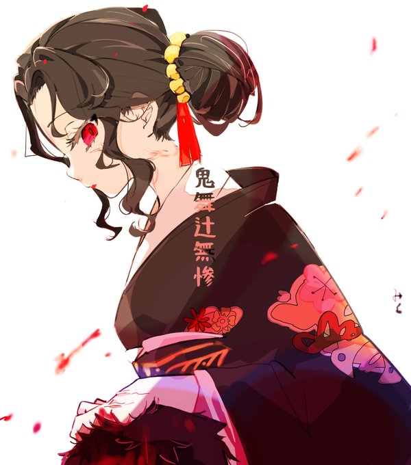 ໒꒱ミコさんがTwitterに投稿した鬼舞辻無惨(鬼滅の刃)のイラスト。