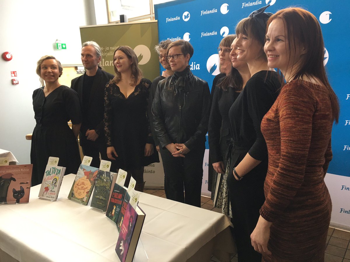 kirjasaatio's tweet photo. Vuoden 2019 lasten- ja nuortenkirjallisuuden Finlandia-palkintoehdokkaat on nyt julkistettu!
#finlandiapalkinnot

https://t.co/U3Rdf5Ee0n https://t.co/6ZdylEME02