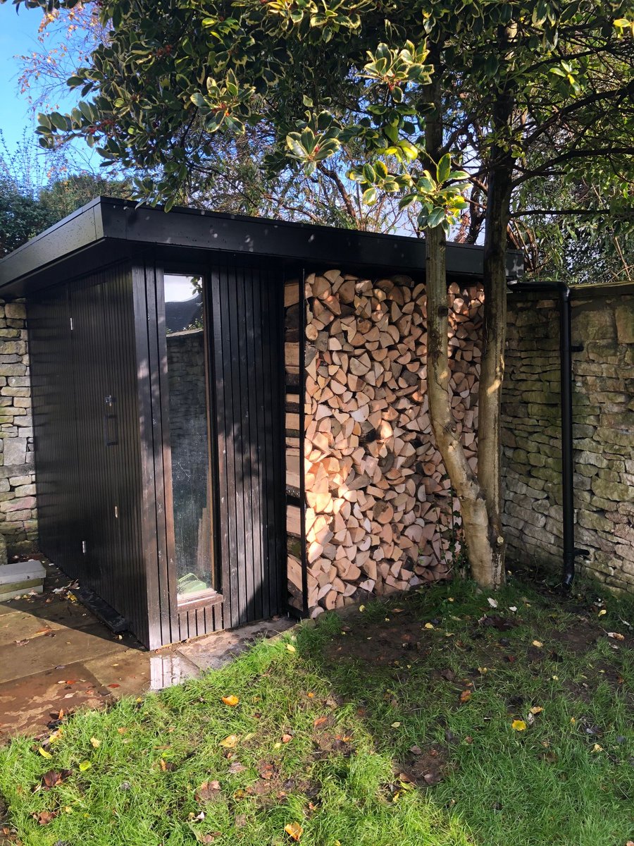 bespoke fabricated galvanised mild steel and polyester powder coated log store frame for a private customer in painswick #fabrication #welding