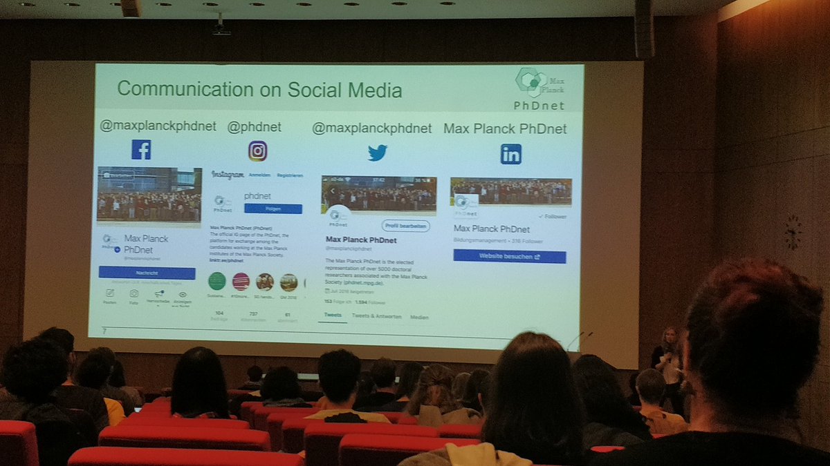 maxplanckphdnet's tweet image. Check out our Social media outlets!  Follow us everywhere to stay updated on the latest info..   #GM2019 #phdnet #maxplanck #generalmeeting