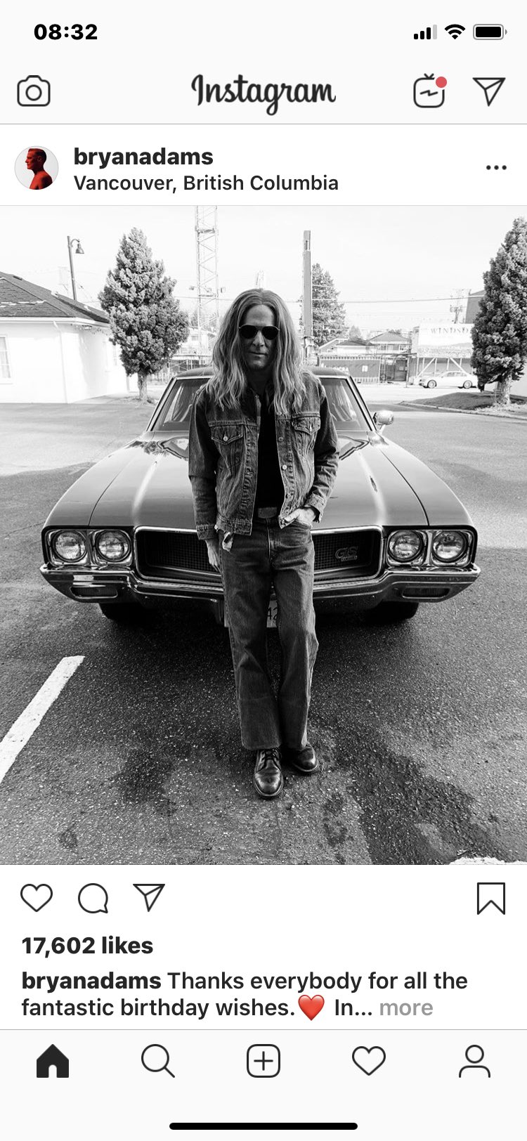 Happy birthday to Bryan adams       