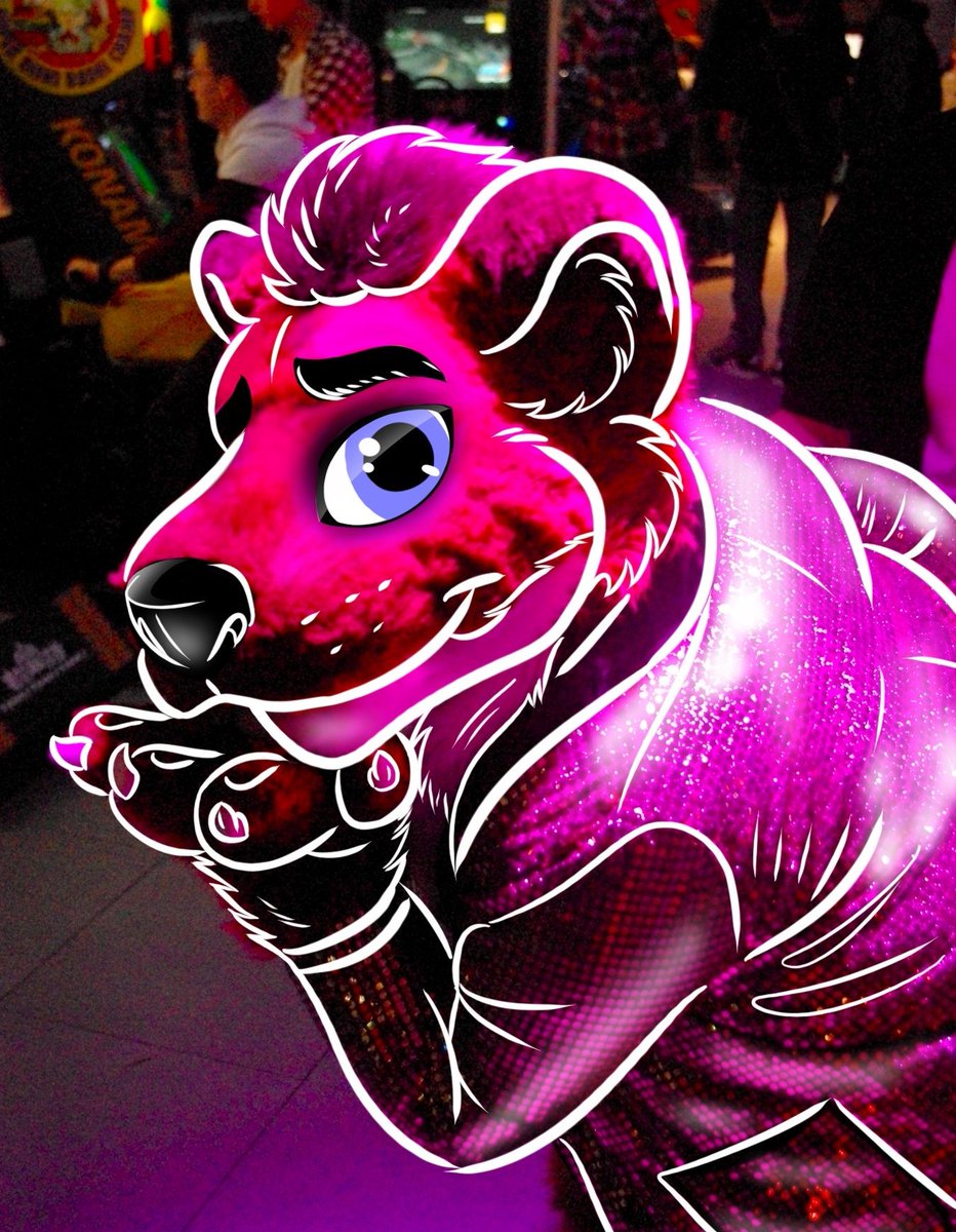 JulesTheStoat's tweet photo. I got this cute draw over by @ManchasLeo ! Thanks! 

#julesthestoat #uog2 #fursuit https://t.co/79hIit8tNL