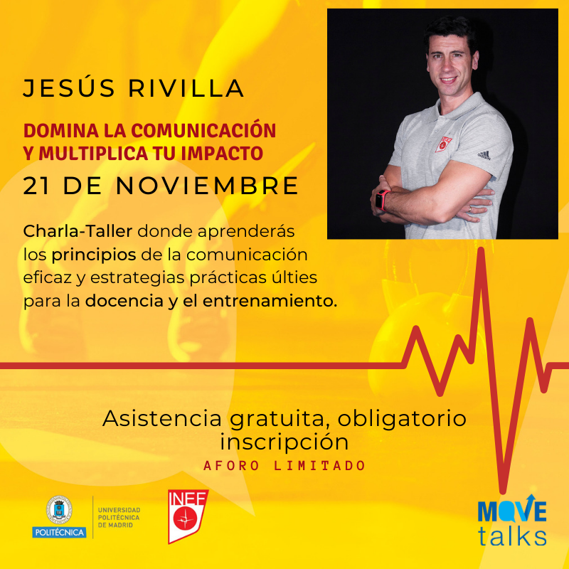 inefmadrid's tweet photo. Estas son nuestras próximas fechas confirmadas para #MoveTalksINEF
📅Este jueves 7 de Noviembre, @MiguelHealth
🎙️"De desconocido a referente"
📅Jueves, 21 de Noviembre, @JesusRivilla
🎙️"Domina la comunicación y multiplica tu impacto"
📝Inscripción en: https://t.co/jsrgx5nA1v https://t.co/Qbpx2Qq292
