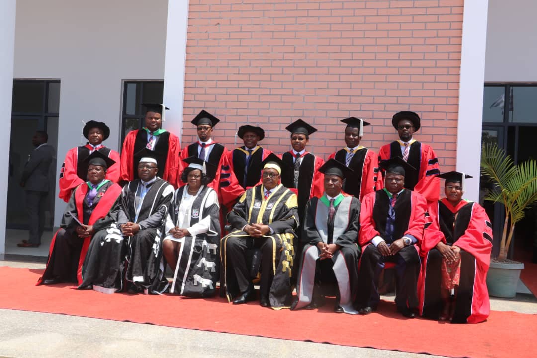 His Excellency the State President of the Republic of Malawi Professor Arthur Peter Mutharika is attending Graduation Ceremony at MUST University in Thyolo district. #Malawi #mcp