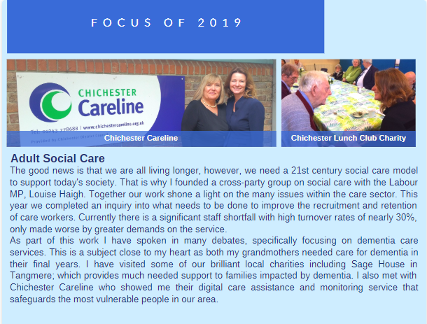 Good to see Chichester MP <a href="/GillianKeegan/">Gillian Keegan</a> recognising the support <a href="/ChiCareline/">Chichester Careline, part of Taking Care</a> @ppptakingcare provide to vulnerable groups in our community
gilliankeegan.com/annual-report #chichester