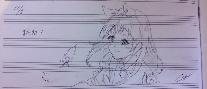 #宇治市観光センター 様へ
響け♪みんなの交流楽譜No.38 にて、イラストを寄稿させて頂きました...!
(SNSへの投稿の御許可も頂きました、この度はありがとうございました。) 