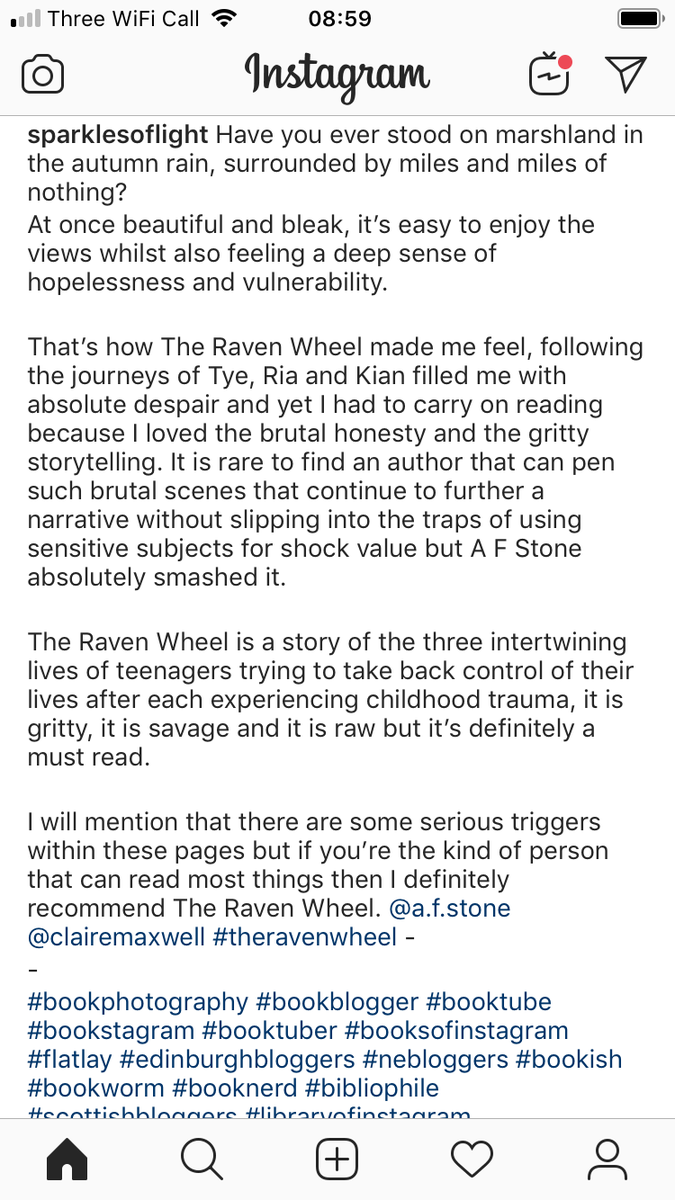 Amy_Fleur_Stone's tweet photo. So thrilled with this review from @rosysparkles 💕💕💕 #TheRavenWheel #blogtour #writingcommmunity #amreading #bookreview #booklaunch #debutauthor #darkreads https://t.co/QZe8G8GBh9