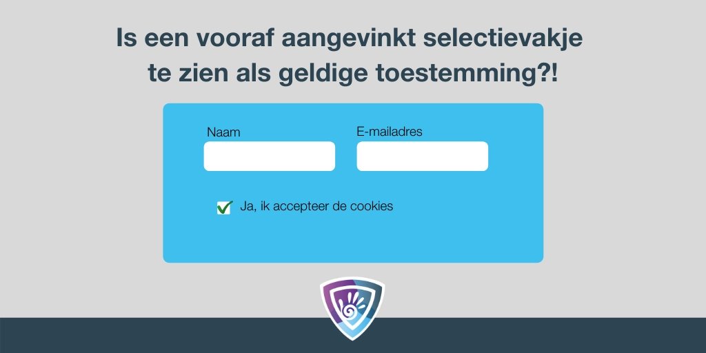 Een selectievakje standaard aanvinken, mag dat wel? Jurist Ruud schreef er een artikel over op ictwaarborg.nl/nieuws/2019/11…