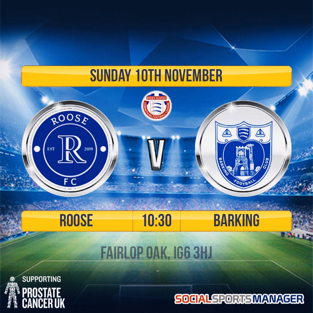Our next fixture is against <a href="/barkingfc/">Barking FC</a> at home, where the boys we will be looking to gain all 3 points again and keep our winning ways! #COYR