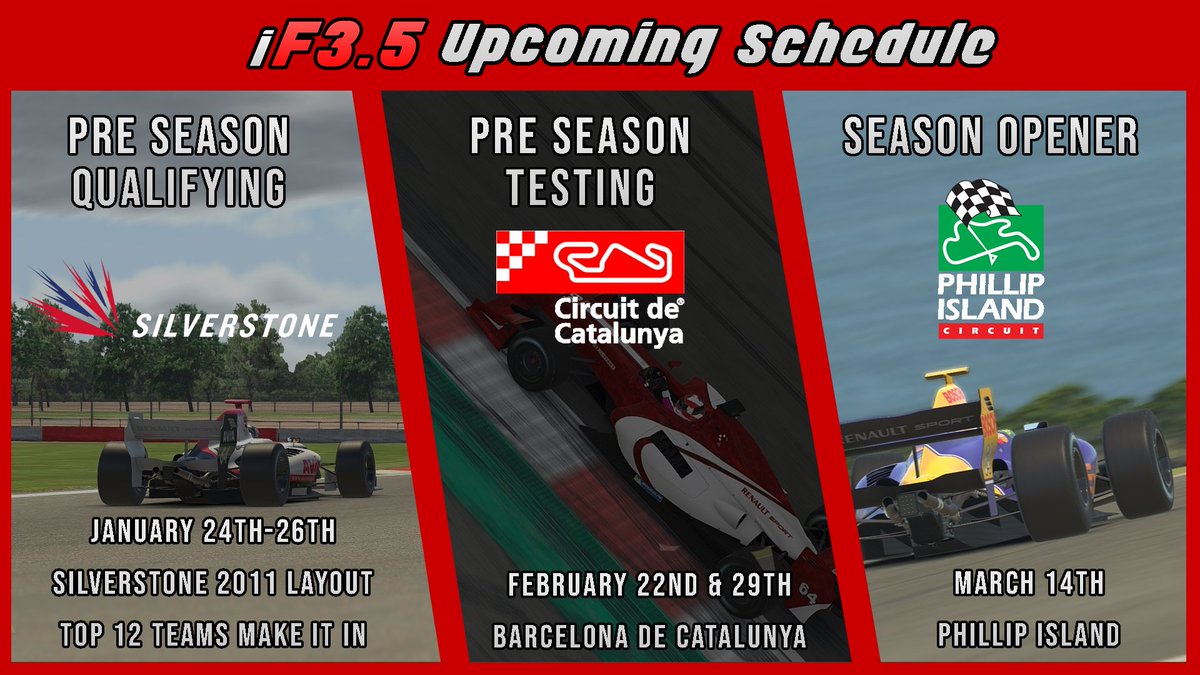 FurtiveLIVE's tweet image. Signups are officially open for 2020's season of iRacing's iF3.5. 

$500 plus prize pool, race winnings every race, and close competition. 
Formula Renault 3.5
Season opener March 14th, 2020

If this interests you signups are below! 
forms.gle/cBaaURA6jR2HQG…
#iracing #league #fun