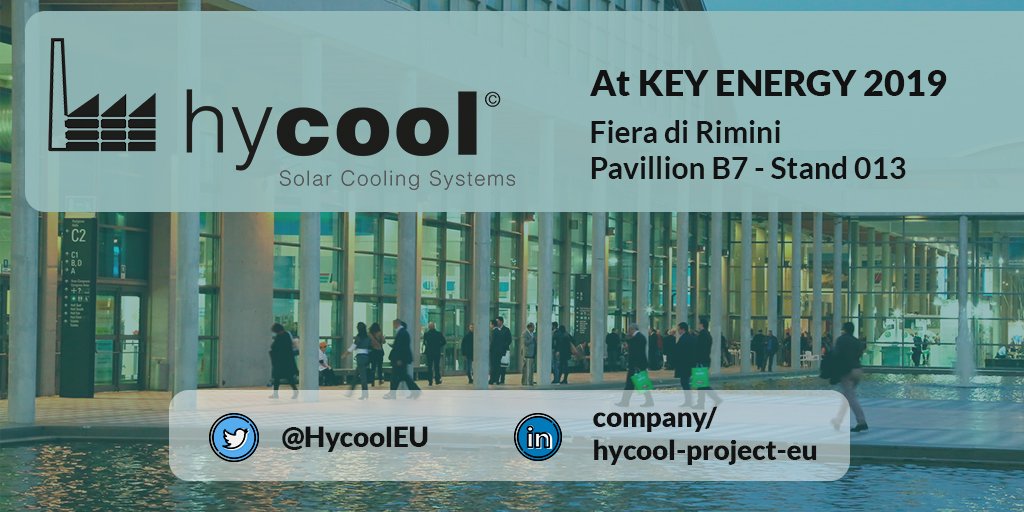 After today's workshop, come say hi! 👋 We are at Pavillion B7 - stand 013 <a href="/Keyenergyit/">KEY The Energy Transition Expo</a>. 

#SolarCooling