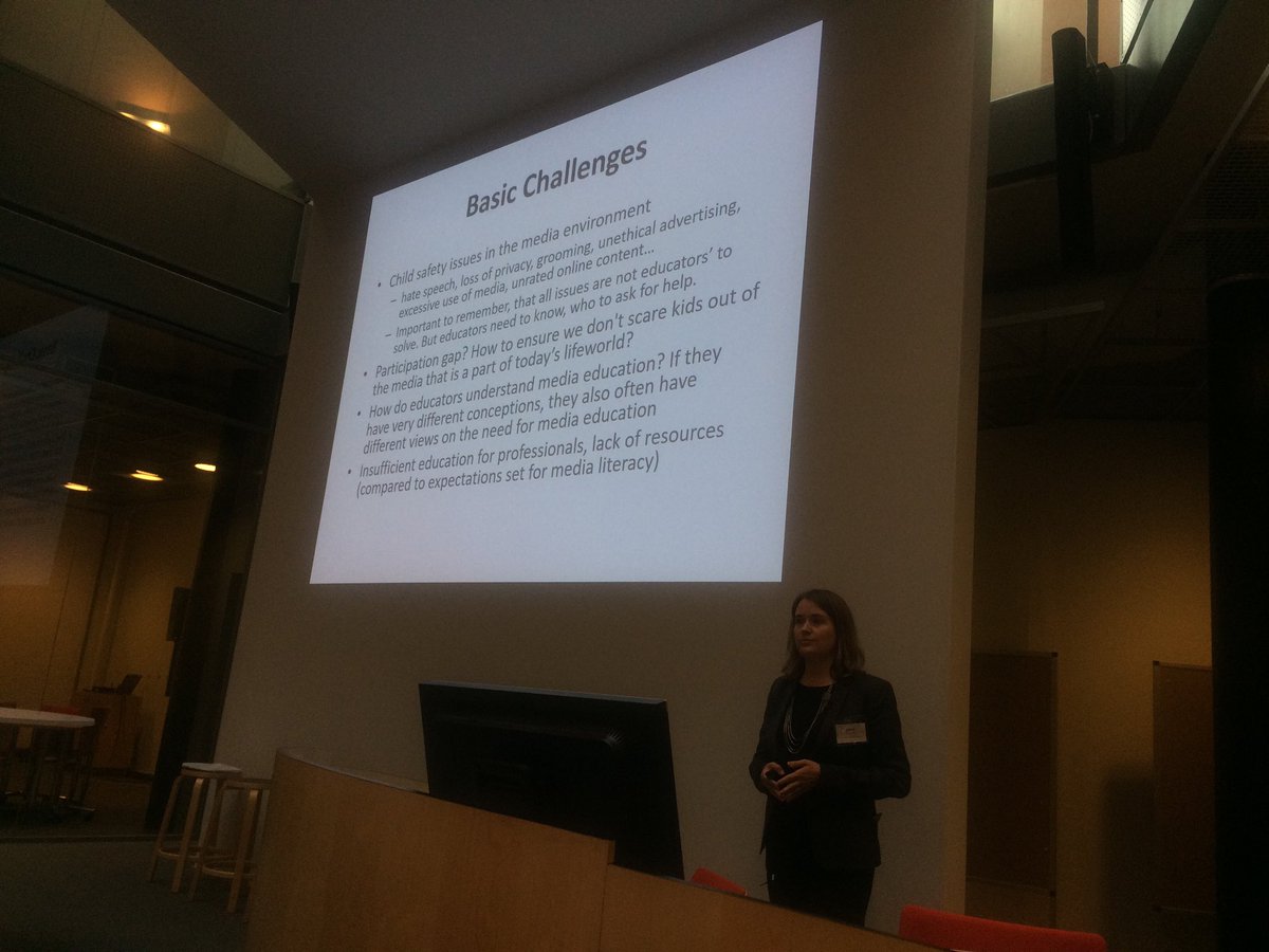 Kristiina Kumpulainen (@krikumpulainen) on Twitter photo Saara Salomaa from the Finnish Audiovisual Institute outlining key challenges around media literacies in children's lives in the Finnish society <a href="/LECIGroup/">LECI Group</a> <a href="/EduSciHelsinki/">Faculty of Educational Sciences, Univ. of Helsinki</a> <a href="/HelsinkiPLC/">PLC Helsinki</a> #digichild Saara Salomaa from the Finnish Audiovisual Institute outlining key challenges around media literacies in children's lives in the Finnish society <a href="/LECIGroup/">LECI Group</a> <a href="/EduSciHelsinki/">Faculty of Educational Sciences, Univ. of Helsinki</a> <a href="/HelsinkiPLC/">PLC Helsinki</a> #digichild