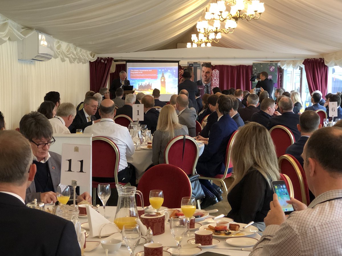 IFSUK's tweet photo. Lord Clement-Jones kicks off #iodai Breakfast Briefing @UKHouseofLords #AI #ethics https://t.co/682Ugm9yPE