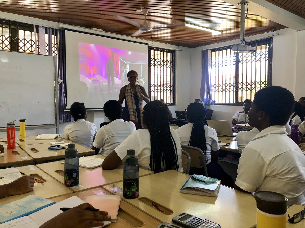 Absolutely delighted to visit and speak at the African Science Academy (ASA) for gifted girls from across Africa <a href="/AfricanGifted/">African Science Academy</a> - Tema, Ghana. High achieving, biggest and brightest young minds! A candle loses nothing by lighting another. Well done <a href="/tomilube/">Tom Ilube CBE</a> <a href="/KymBBCjourno/">Kym Andrew FRSA</a>. 👌🏽🙏🏽