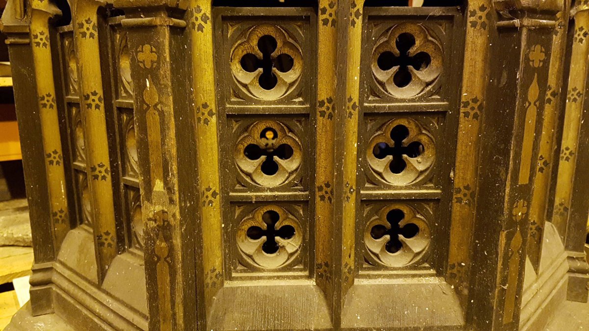 readingmuseum's tweet photo. This magnificent golden font cover was originally part of St Laurence's Church in Reading, and purchased 'by the children of the parish' in 1885.
The ornate decoration and attention to detail is simply stunning.
(#RMStore, #RdgUK, #Rdg) https://t.co/2jeVHH9cyM