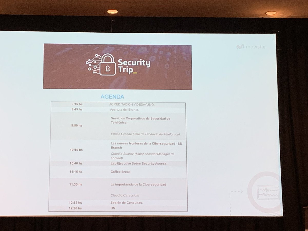 holesec's tweet photo. Ya en Mendoza para iniciar el #SecurityTrip de @TelEmpresasArg
Después del Break será mi turno de hablar :-) https://t.co/usRwxEqSjC
