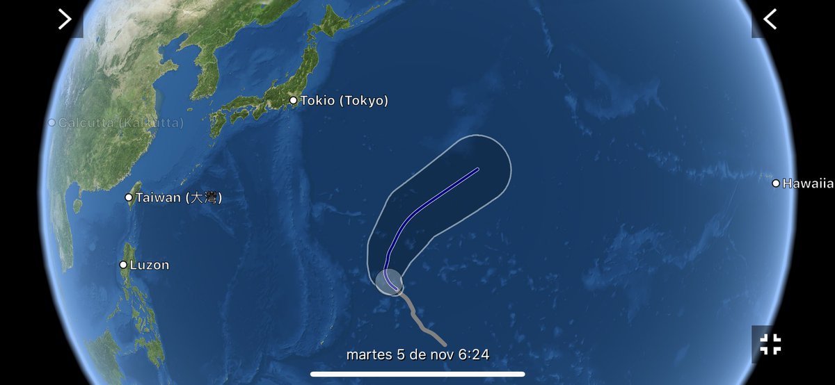 chematierra's tweet image. AVISO:
Rápida intensificación del #typhoonhalong en el Océano Pacífico NW ahora categoría 4!
•Vientos 241km/h
Se mantiene alejado de cualquier área terrestre y probablemente se intensifique aún más
Nov 5 de 2019