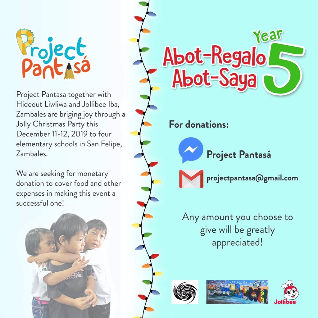 dalsidai's tweet photo. Meanwhile, we will also be having a simple party for elementary students in San Felipe, Zambales, to celebrate Christmas. Your contribution is greatly appreciated.
#ContinuePP #ProjectPantasa https://t.co/pwSME1XG3E