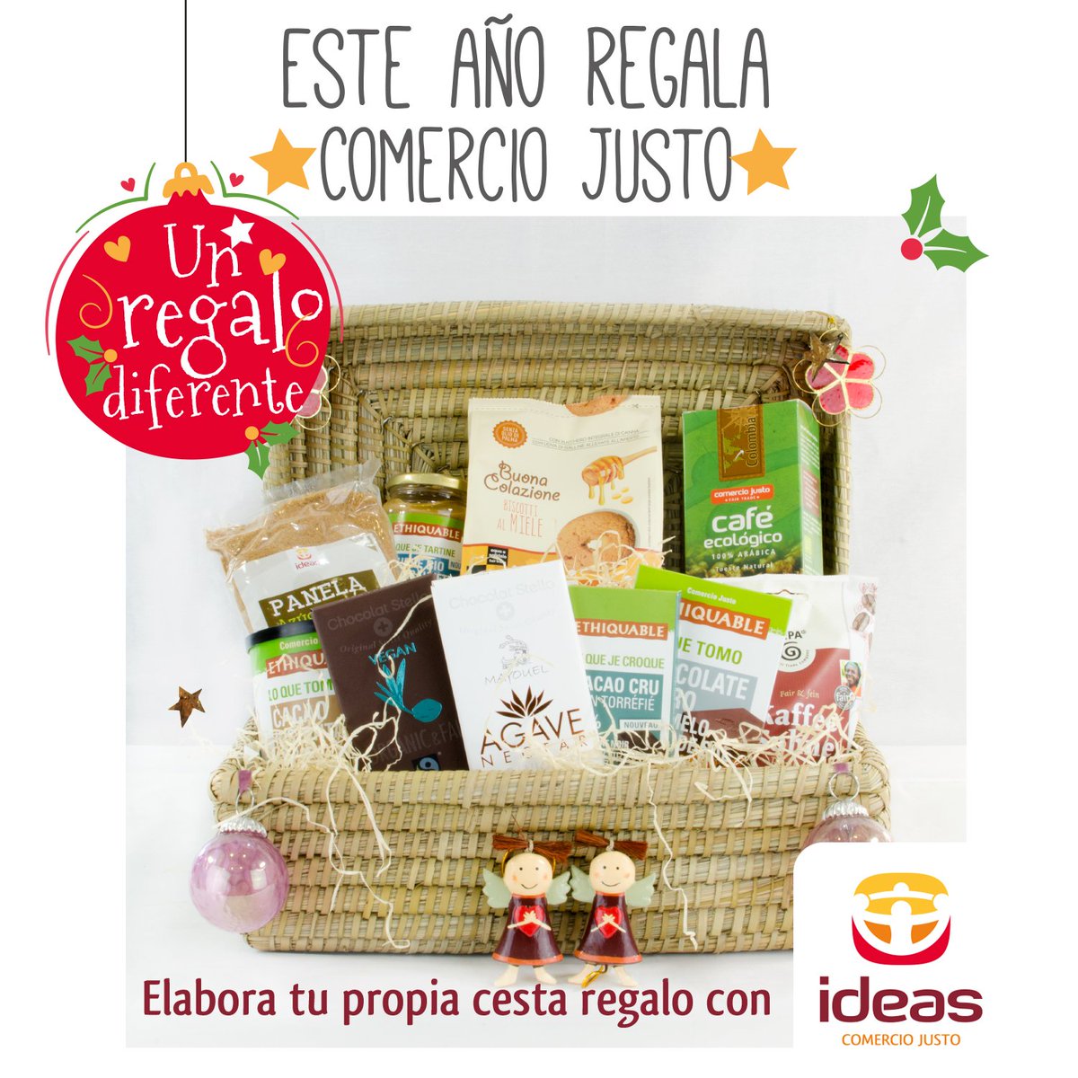 ideas_es's tweet photo. 👉Porque regalas justicia.
👉Porque regalas sostenibilidad.
👉Porque regalas calidad y sabor.
👉Porque regalas alternativas de consumo.
⭐️Estas Fiestas mejor #ComercioJusto⭐️ https://t.co/sFi4JCnvTi
